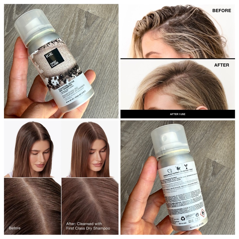 IGK First Class Charcoal Detox Dry Shampoo – Travel Size 45ML (New)